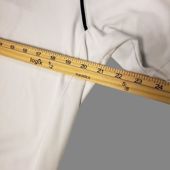 IDAHO VANDALS Polo Shirt Mens Medium White Black NIKE Swoosh College Football - Picture 4 of 7